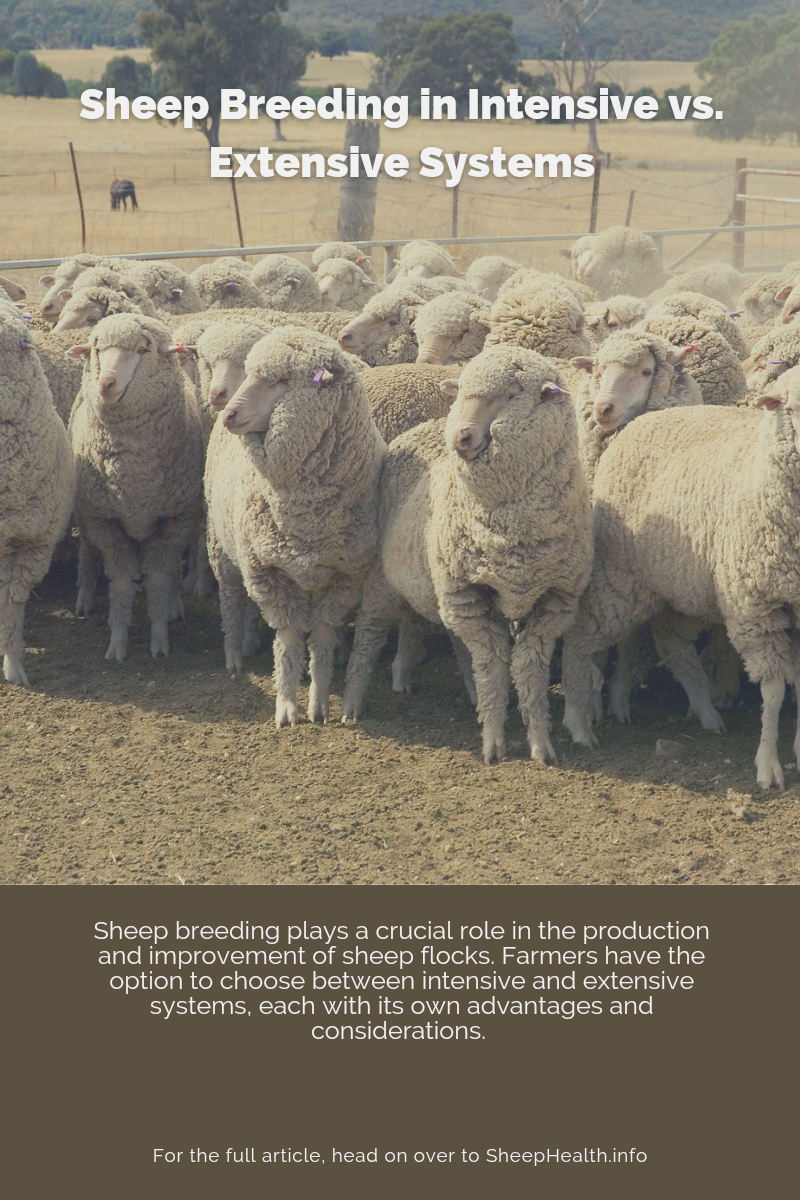 Sheep Breeding in Intensive vs. Extensive Systems