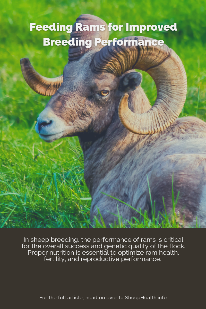 Feeding Rams for Improved Breeding Performance